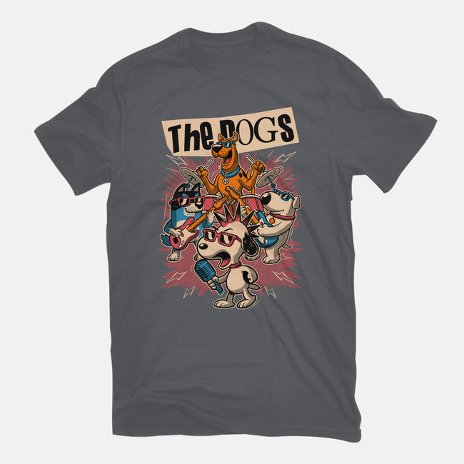 Cartoon Dog Band-Unisex-Basic-Tee-Studio Mootant
