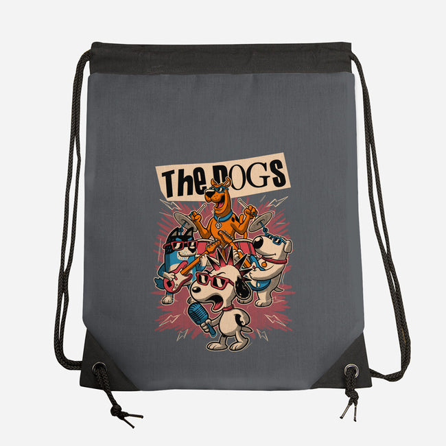Cartoon Dog Band-None-Drawstring-Bag-Studio Mootant