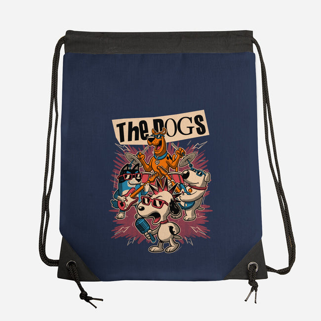 Cartoon Dog Band-None-Drawstring-Bag-Studio Mootant