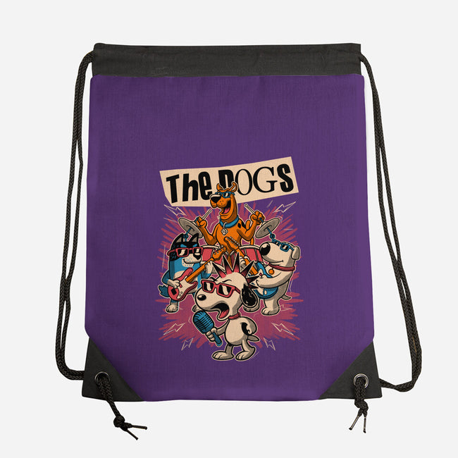 Cartoon Dog Band-None-Drawstring-Bag-Studio Mootant