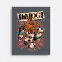 Cartoon Dog Band-None-Stretched-Canvas-Studio Mootant