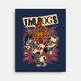 Cartoon Dog Band-None-Stretched-Canvas-Studio Mootant