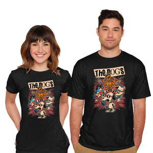 Cartoon Dog Band-Mens-Basic-Tee-Studio Mootant