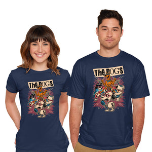 Cartoon Dog Band-Mens-Basic-Tee-Studio Mootant