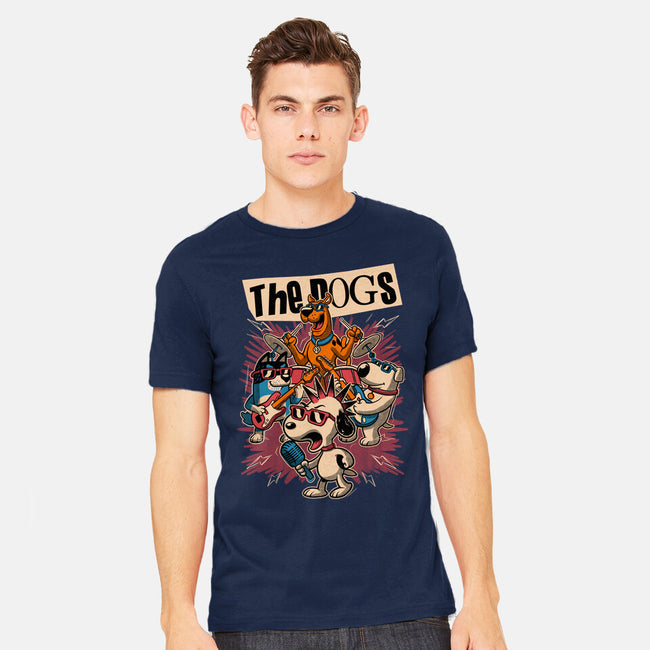Cartoon Dog Band-Mens-Heavyweight-Tee-Studio Mootant