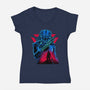 Jungle Hunter-Womens-V-Neck-Tee-rmatix