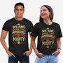 Mighty Heroes-Unisex-Basic-Tee-retrodivision