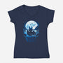 Dragon Land-Womens-V-Neck-Tee-Vallina84
