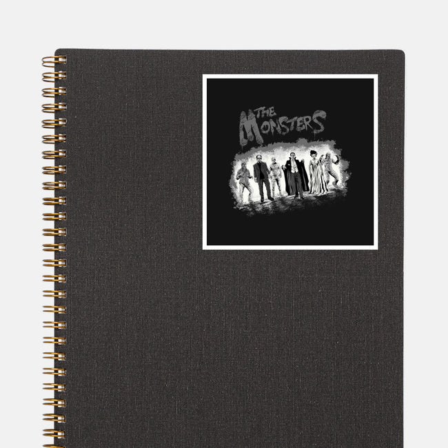 The Monsters BW-None-Glossy-Sticker-zascanauta