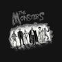 The Monsters BW-None-Polyester-Shower Curtain-zascanauta
