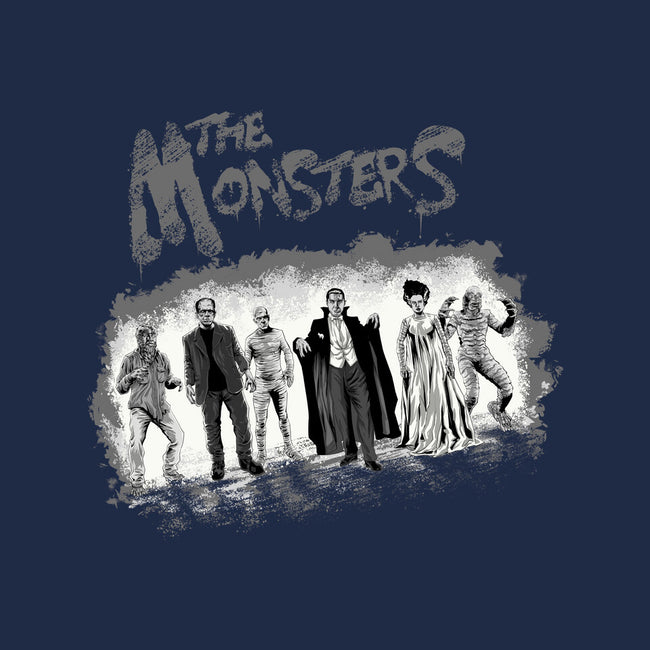 The Monsters BW-Womens-Fitted-Tee-zascanauta