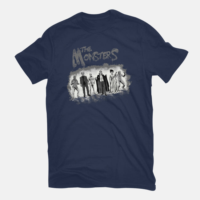 The Monsters BW-Womens-Fitted-Tee-zascanauta