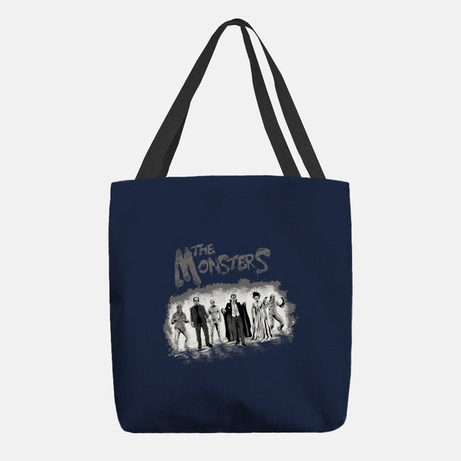 The Monsters BW-None-Basic Tote-Bag-zascanauta
