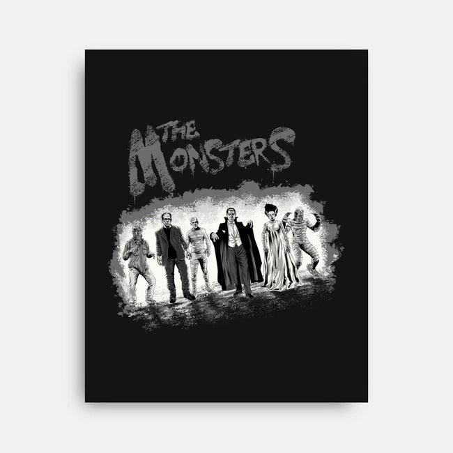 The Monsters BW-None-Stretched-Canvas-zascanauta