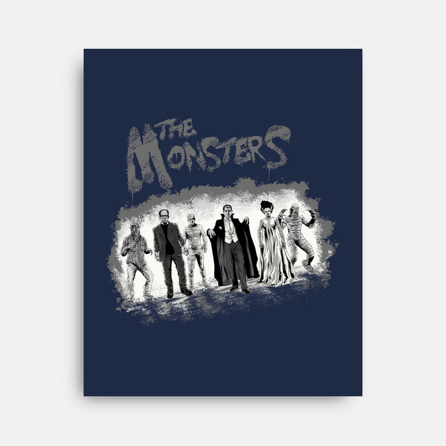 The Monsters BW-None-Stretched-Canvas-zascanauta