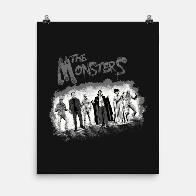 The Monsters BW-None-Matte-Poster-zascanauta