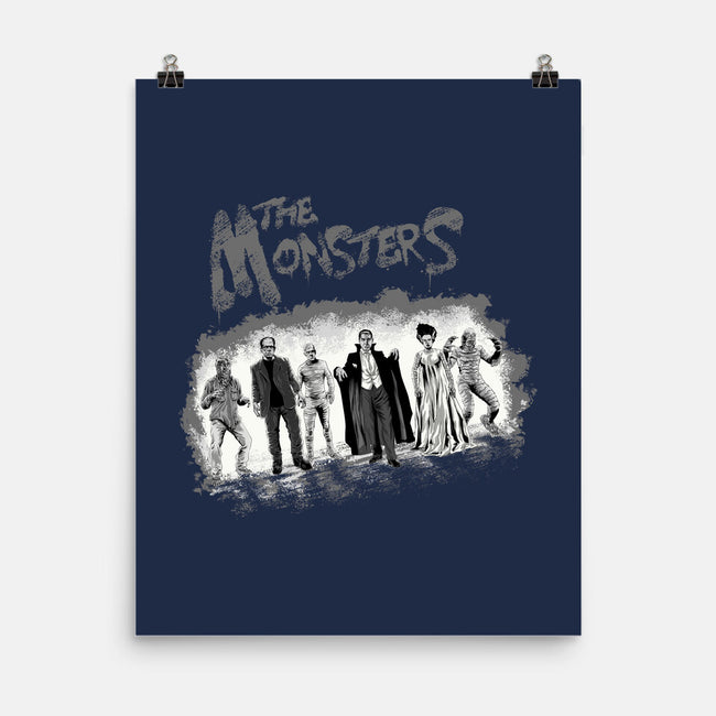 The Monsters BW-None-Matte-Poster-zascanauta