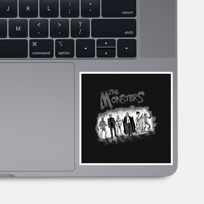 The Monsters BW-None-Glossy-Sticker-zascanauta