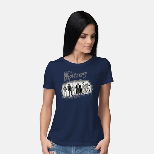 The Monsters BW-Womens-Basic-Tee-zascanauta