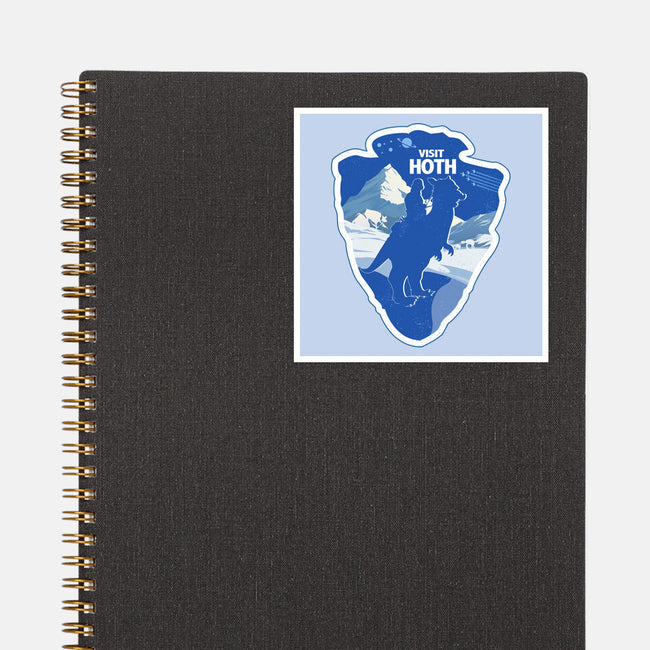 Visit Hoth-None-Glossy-Sticker-palmstreet