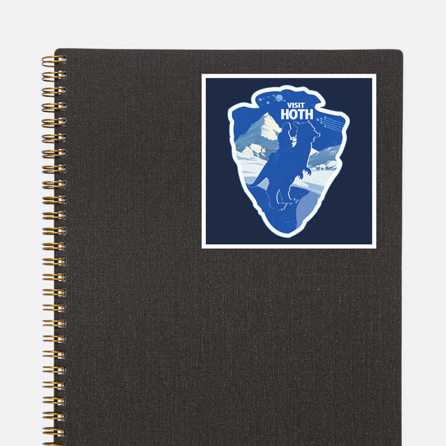 Visit Hoth-None-Glossy-Sticker-palmstreet