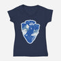 Visit Hoth-Womens-V-Neck-Tee-palmstreet