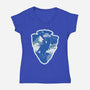 Visit Hoth-Womens-V-Neck-Tee-palmstreet