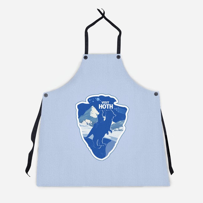 Visit Hoth-Unisex-Kitchen-Apron-palmstreet