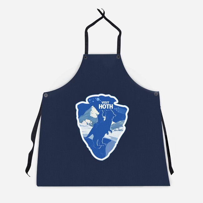 Visit Hoth-Unisex-Kitchen-Apron-palmstreet