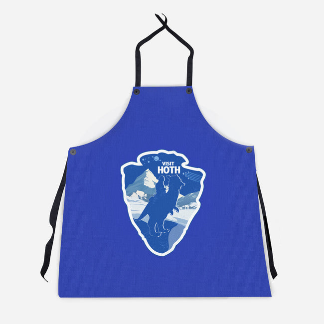Visit Hoth-Unisex-Kitchen-Apron-palmstreet