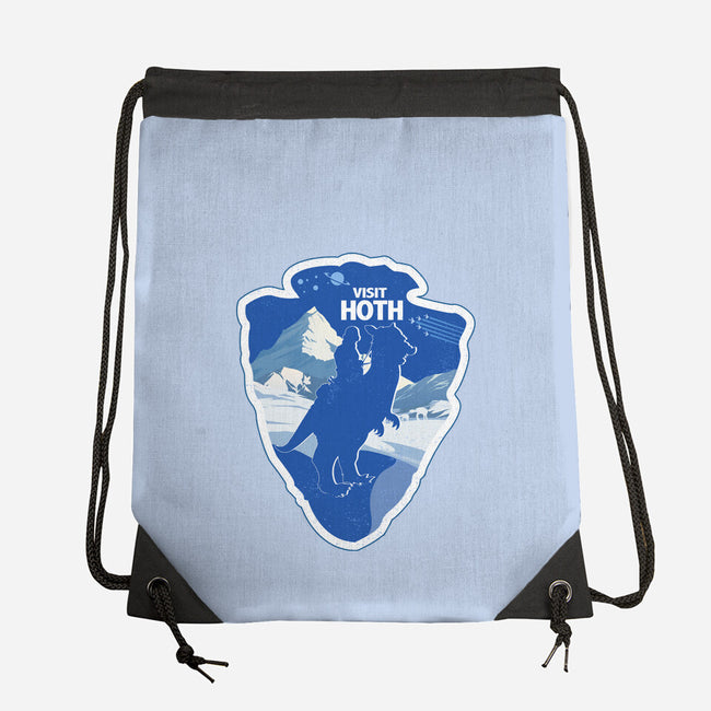 Visit Hoth-None-Drawstring-Bag-palmstreet