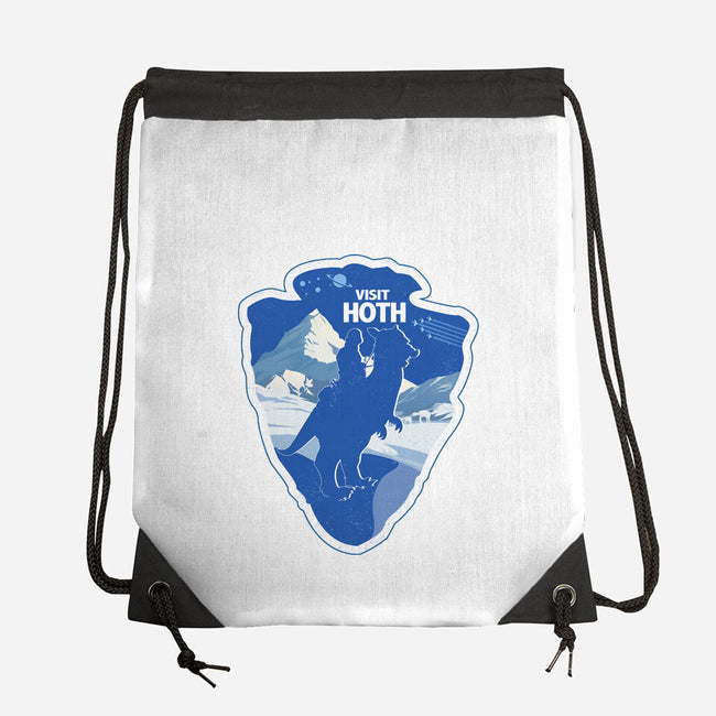 Visit Hoth-None-Drawstring-Bag-palmstreet