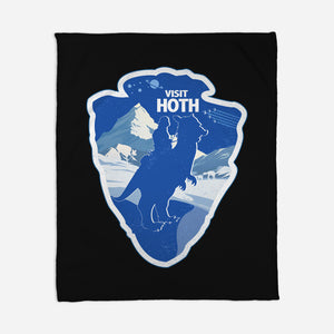 Visit Hoth-None-Fleece-Blanket-palmstreet