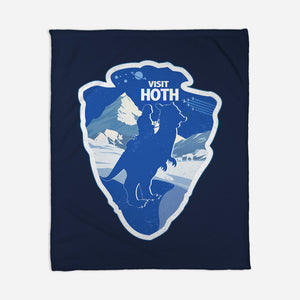 Visit Hoth-None-Fleece-Blanket-palmstreet