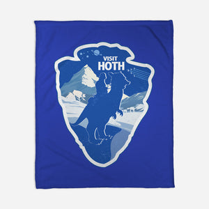 Visit Hoth-None-Fleece-Blanket-palmstreet