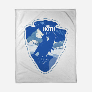 Visit Hoth-None-Fleece-Blanket-palmstreet