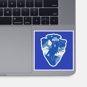 Visit Hoth-None-Glossy-Sticker-palmstreet