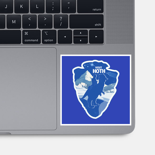 Visit Hoth-None-Glossy-Sticker-palmstreet