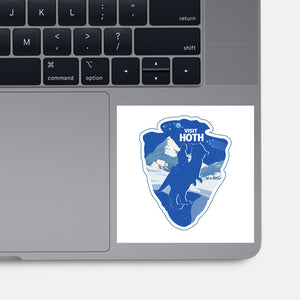 Visit Hoth-None-Glossy-Sticker-palmstreet