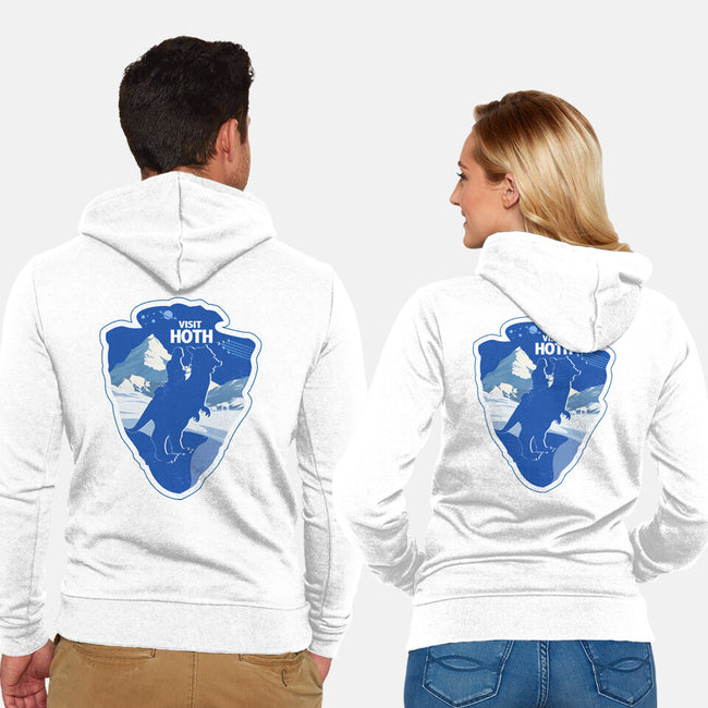 Visit Hoth-Unisex-Zip-Up-Sweatshirt-palmstreet