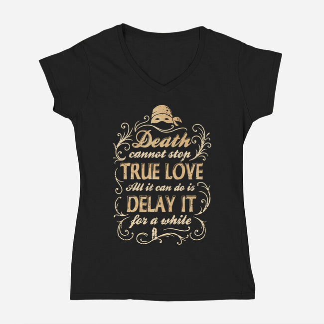Dread Lovers-Womens-V-Neck-Tee-retrodivision