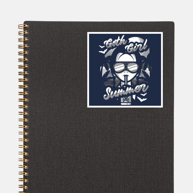 Goth Girl Summer-None-Glossy-Sticker-jrberger