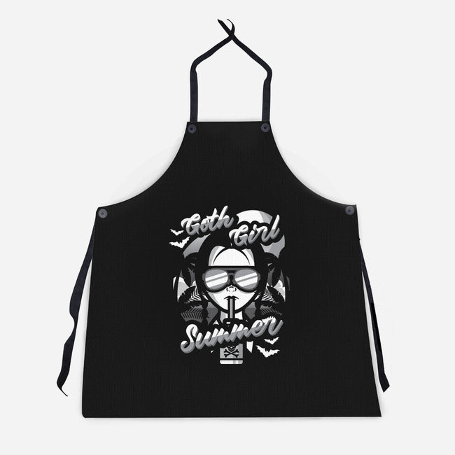 Goth Girl Summer-Unisex-Kitchen-Apron-jrberger