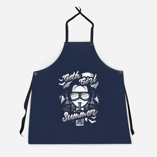 Goth Girl Summer-Unisex-Kitchen-Apron-jrberger