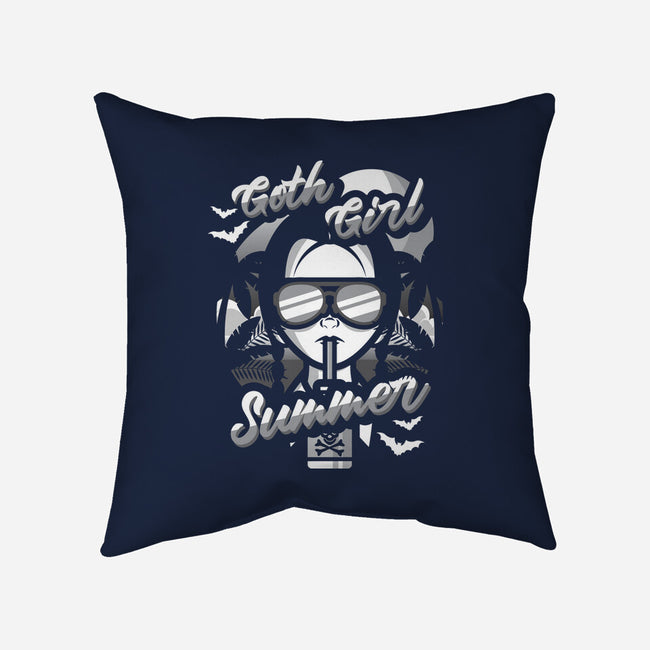 Goth Girl Summer-None-Removable Cover w Insert-Throw Pillow-jrberger