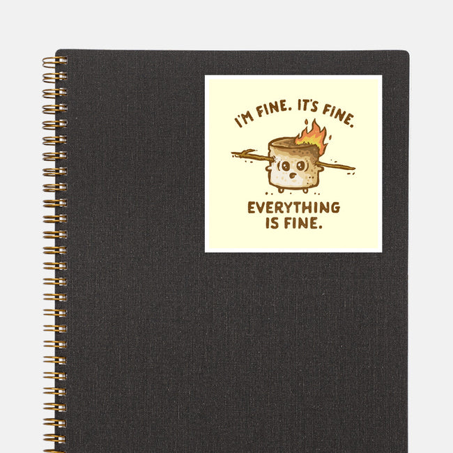 Everything Is Fine-None-Glossy-Sticker-kg07