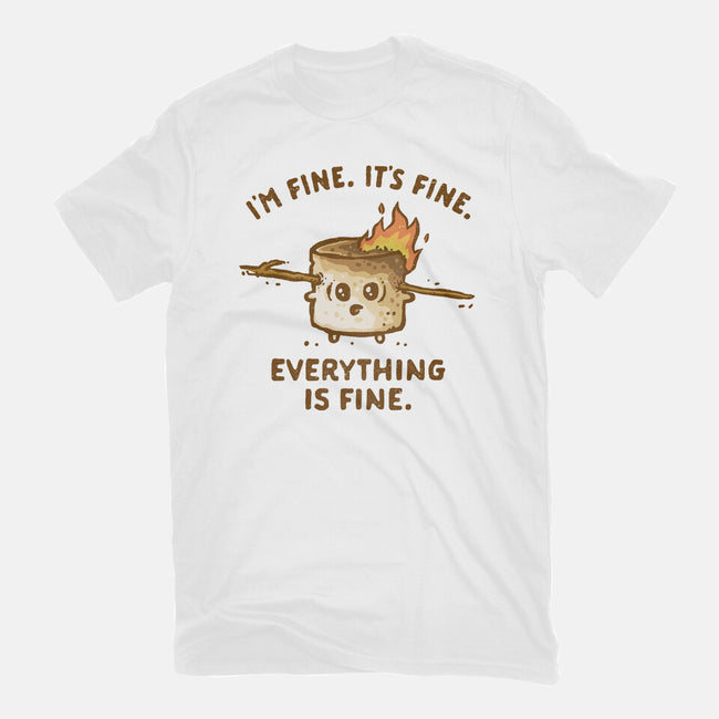 Everything Is Fine-Womens-Fitted-Tee-kg07