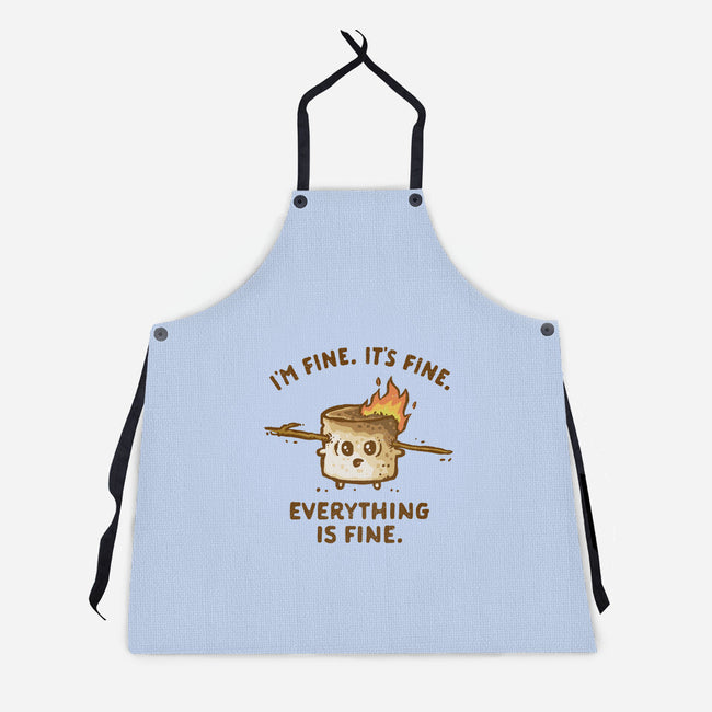 Everything Is Fine-Unisex-Kitchen-Apron-kg07