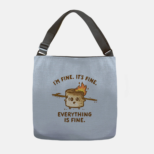 Everything Is Fine-None-Adjustable Tote-Bag-kg07