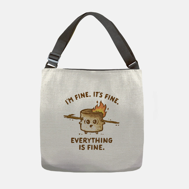 Everything Is Fine-None-Adjustable Tote-Bag-kg07